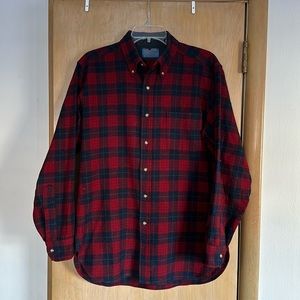 Vintage Plaid Wool Button Down